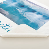 南極氷山文字 シェルパブランケット (3/4)