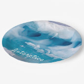 南極氷山文字 ペーパープレート (アングル)