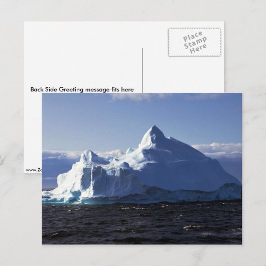 南極氷山 ポストカード (正面/裏面)