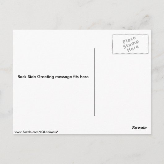 南極氷山 ポストカード (裏面)