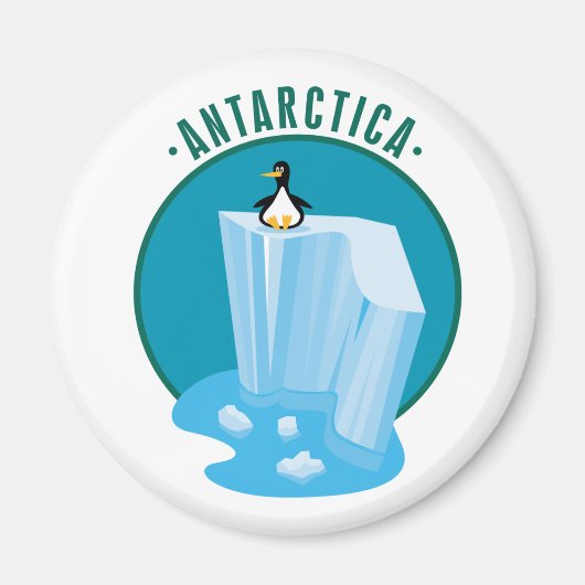 南極氷山 マグネット (正面)