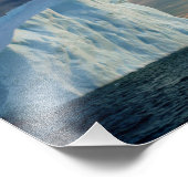 南極氷山、氷の海、劇的な空の写真 フォトプリント            (角)