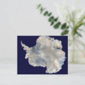 南極衛星写真科学旅行画像 ポストカード (スタンド正面)