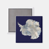 南極衛星画像マグネット マグネット (正面/裏面)