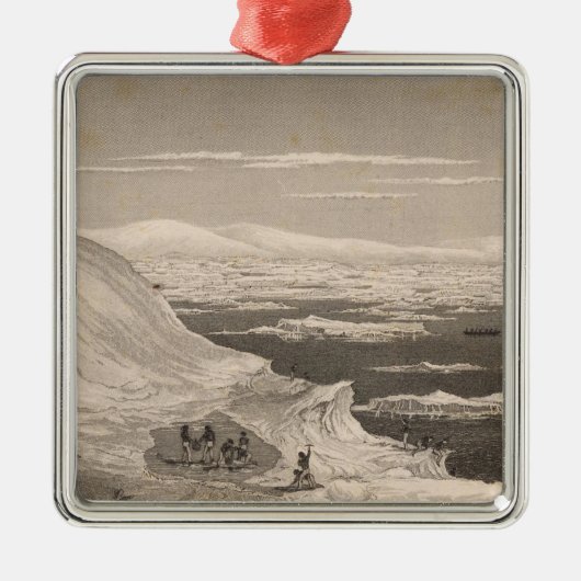 南極2 メタルオーナメント (正面)