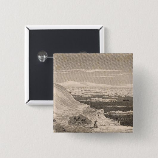 南極2 缶バッジ (正面&裏面)