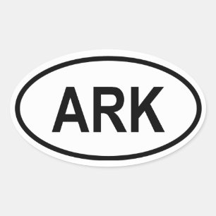 南極「アーク」 楕円形シール