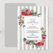 南極 グレー 結婚式の招待状 招待状 (正面/裏面)