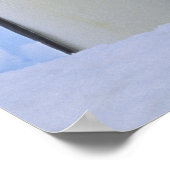 南極。コウテイペンギンと雛 ポスター (角)