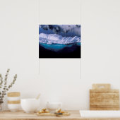 南極、パラダイス湾。クリスタルの氷山 ポスター (キッチン)