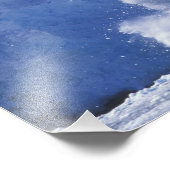 南極、パラダイス湾、巨大な波形 フォトプリント            (角)
