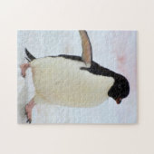 南極.ピーターマン島。アデリーペンギン ジグソーパズル (横)