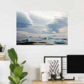 南極.ブラウンブラフ。レンチキュラー雲 ポスター (ホームオフィス)