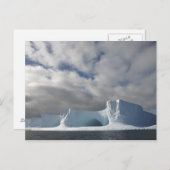 南極、ブランズフィールド海峡、午後の太陽 ポストカード (正面/裏面)