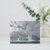 南極、ブランズフィールド海峡、午後の太陽 ポストカード (スタンド正面)