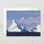 南極、ブーザ島、午後の太陽 ポストカード (正面/裏面)