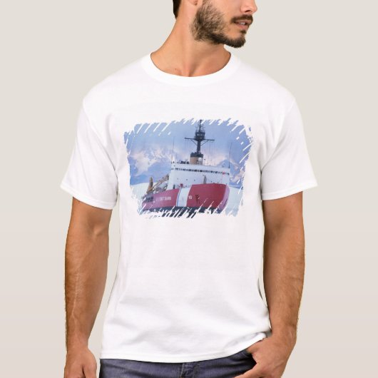 南極、ロス島、マクマード基地、米国沿岸警備隊 Tシャツ (正面)