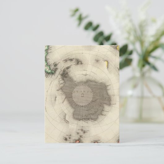 南極、南半球 ポストカード (スタンド正面)