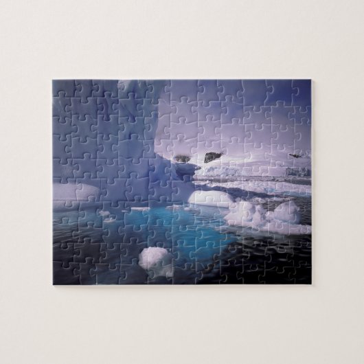 南極。南極の氷景2 ジグソーパズル (横)