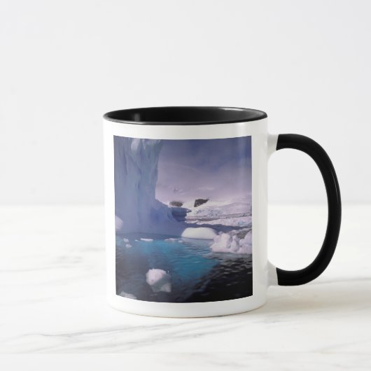 南極。南極の氷景2 マグカップ (右)