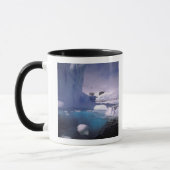 南極。南極の氷景2 マグカップ (左)