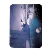 南極。南極の氷景2 マグネット (縦)