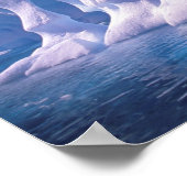 南極。南極の氷景 ポスター (角)