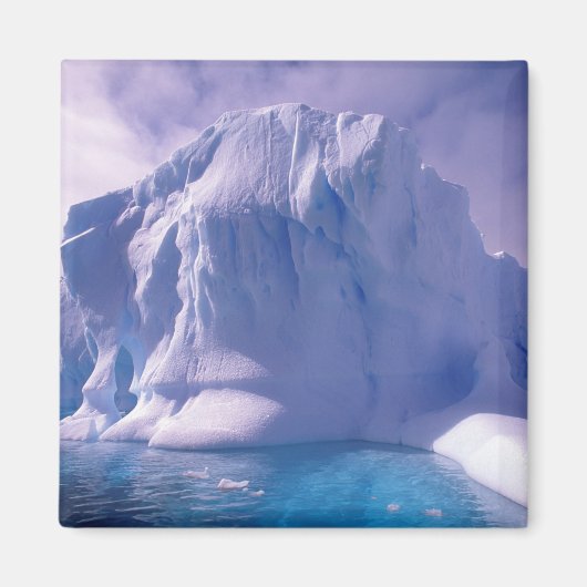 南極。南極の氷景 マグネット (正面)