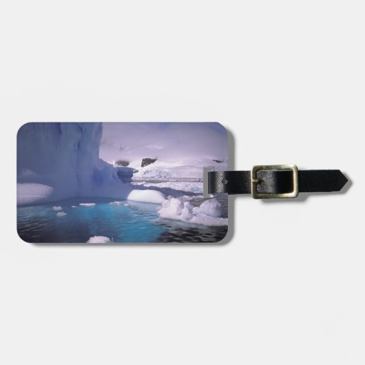 南極。南極の氷景 2 ラゲッジタグ (正面横)