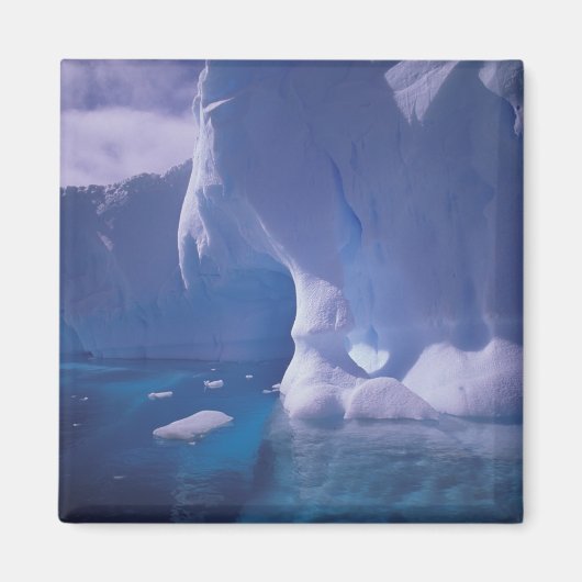 南極。南極の氷景 3 マグネット (正面)