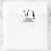 南極・南海連合ステッカー ラウンドシール (バッグ)