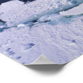 南極、氷の流れ。 ポスター (角)