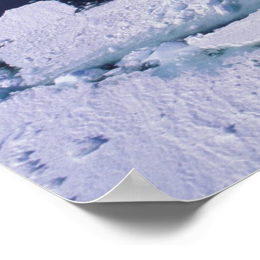南極、氷の流れ。 ポスター (角)