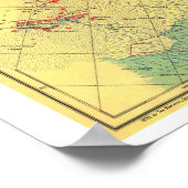 「南極： 1932年南極地域地図… ポスター (角)