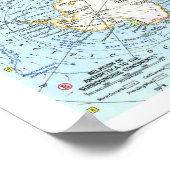 "南極： 1963年詳細地図… ポスター (角)