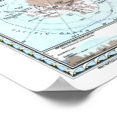 "南極： 1987年詳細地図… ポスター (角)