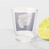 南極(NASAブルーマーブルイメージ) ショットグラス (裏面)