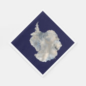 南極(NASAブルーマーブルイメージ) スタンダードランチョンナプキン (角)