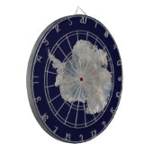 南極（NASAブルーマーブルイメージ） ダーツボード (正面左)