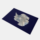 南極（NASAブルーマーブルイメージ） ドアマット (アングル)