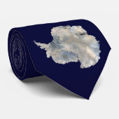 南極（NASAブルーマーブルイメージ） ネクタイ (ロール)