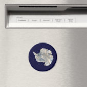 南極（NASAブルーマーブルイメージ） マグネット (インサイチュ (食洗機))