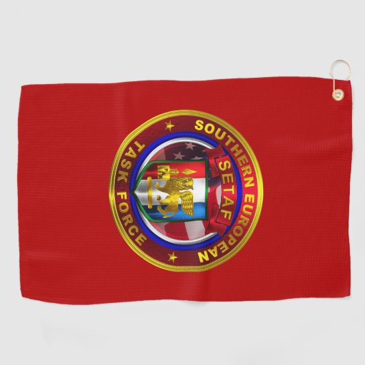 南欧特別委員会(SETAF) ゴルフタオル (横)