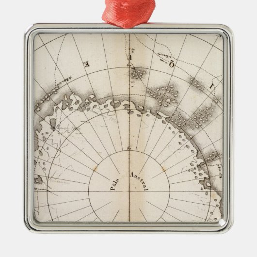 南氷図 メタルオーナメント (正面)