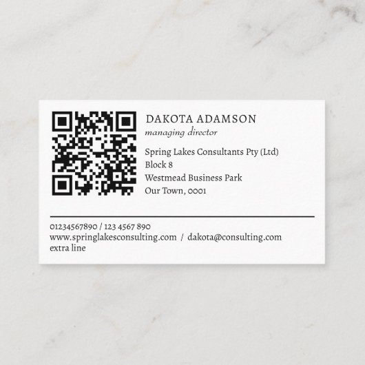 南洋ボホ族QR 名刺 (裏面)