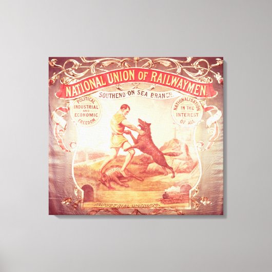 南洋支店のバナー キャンバスプリント (正面)