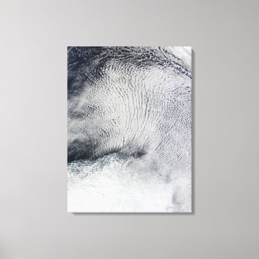 南海の雲のパターンと海氷 キャンバスプリント (正面)