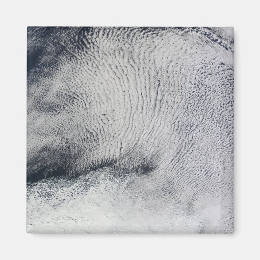 南海の雲のパターンと海氷 マグネット (正面)