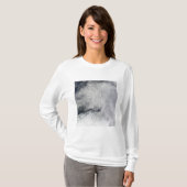 南海の雲のパターンと海氷 Tシャツ (正面フル)