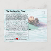 南海オッタは2020年3月3日に絶滅の危機に瀕している種である。 シーズンポストカード (裏面)